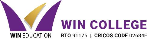 WIN College logo email